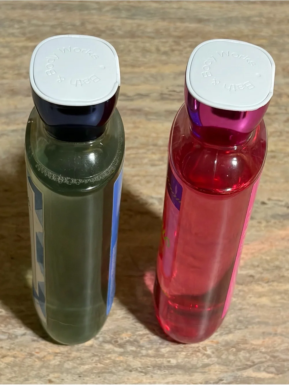 Bath & Body Works Pink Hibiscus & Gingham Dual Shower Gel Duo Set -